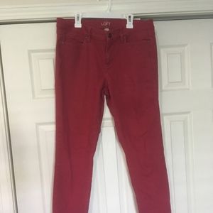 Loft Modern Skinny Mauve Jeans